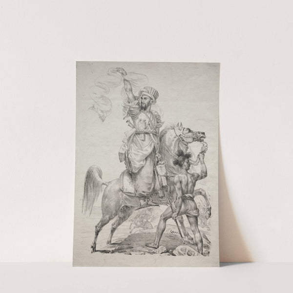 A Mameluke Chief on Horseback Signaling for Help (1817) by Antoine-Jean Gros