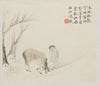 A Man and a Horse by a Stream