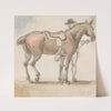 A Man and a Saddled Horse by Paul Sandby