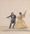 A man and a woman dancing