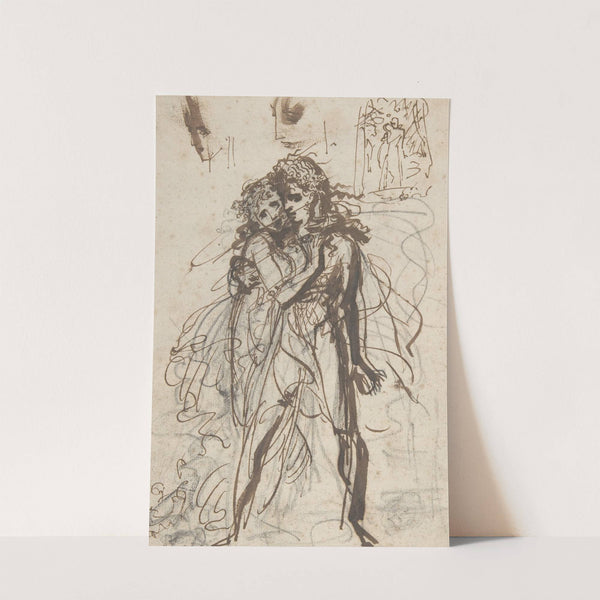 A Man and a Woman Embracing by Antoine-Jean Gros