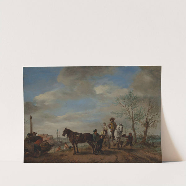 A Man and a Woman on Horseback by Philips Wouwerman