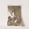 A man and a woman riding a mule (ca. 1812–20) by Francisco de Goya