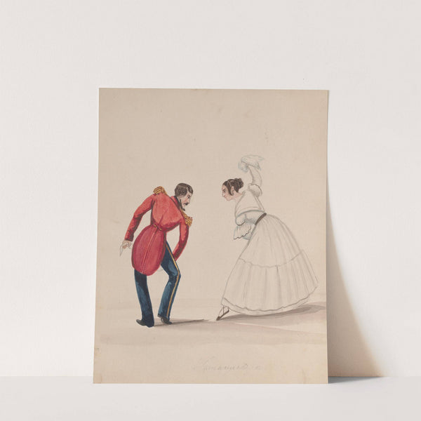 A man and woman dancing the Zamacueca by Francisco Fierro