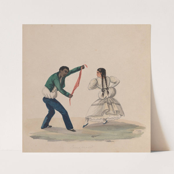 A man and woman dancing the Zamacueca by Francisco Fierro