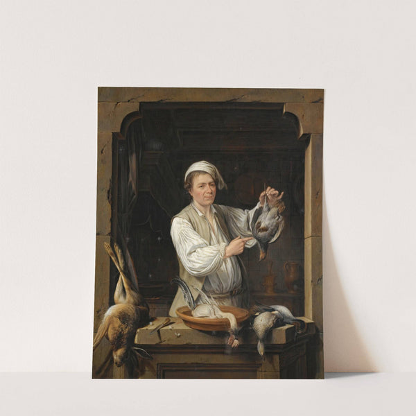 A Man At A Window Selling Game by Gerrit Zegelaar