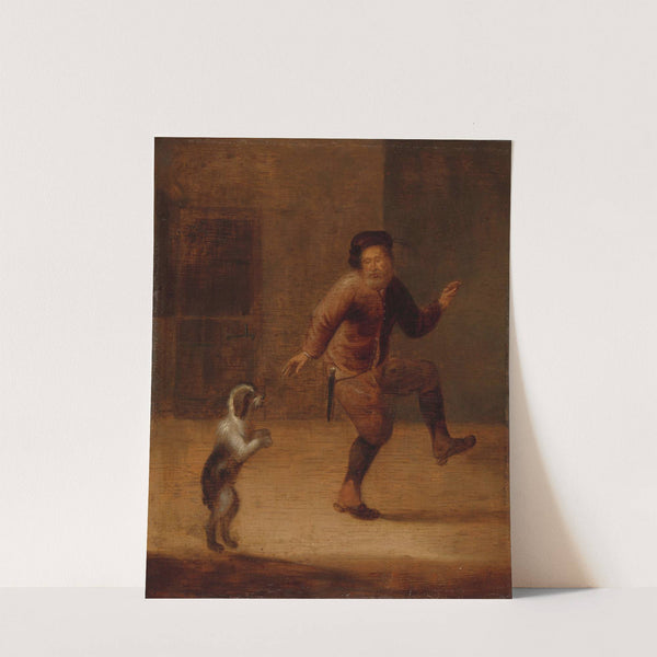 A Man Dancing with a Dog by François Verwilt