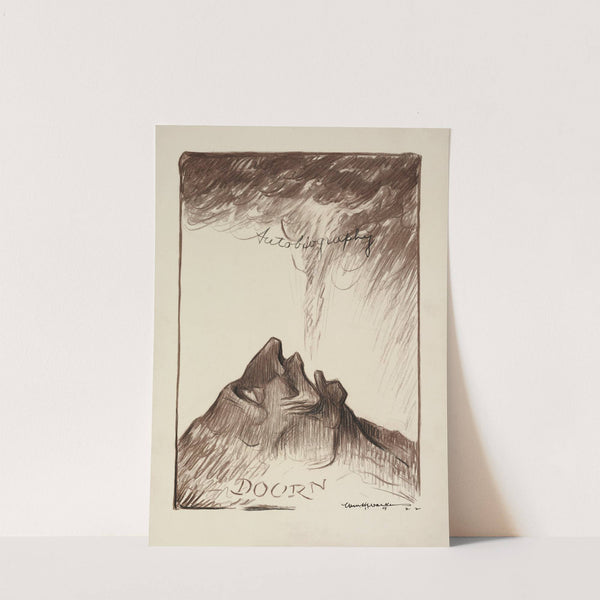 A man, Doorn, lies on the ground with smoke coming out of his mouth (1922) by William Henry Walker