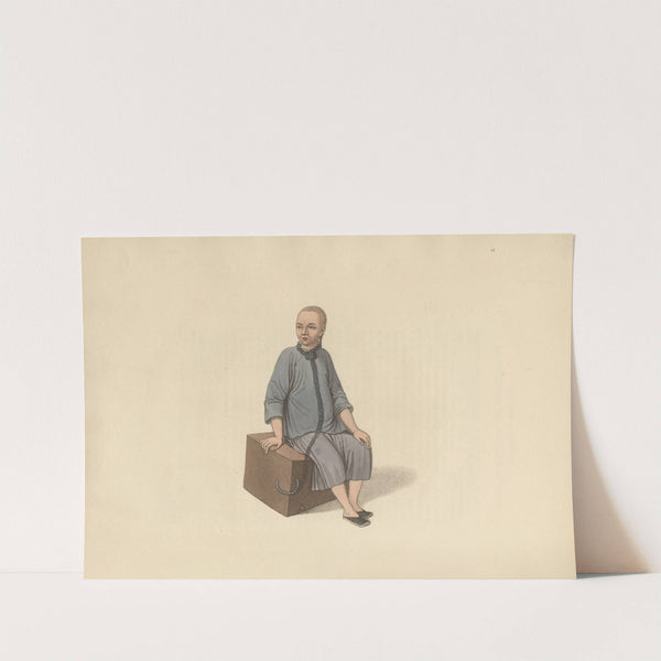 A man fastened to a large block of wood by George Henry Mason