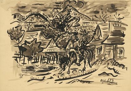 A man from Orava on a horse