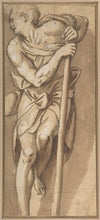 A Man Resting on a Staff