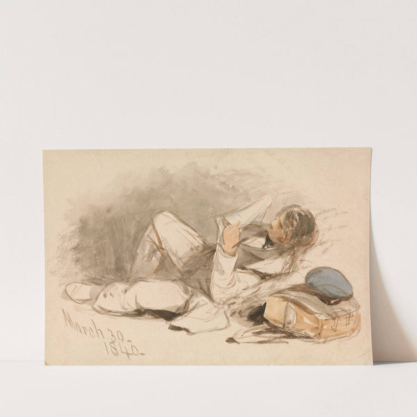 A man resting by Thomas Miles Richardson, Jr.