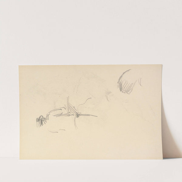 A Man seen from Behind (1880-1883) by Paul Cézanne