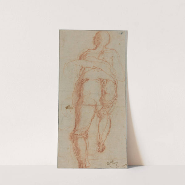 A Man Seen from Behind (verso) by Taddeo Zuccaro