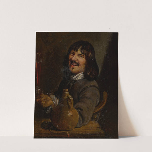 A man smoking by Petrus Staverenus