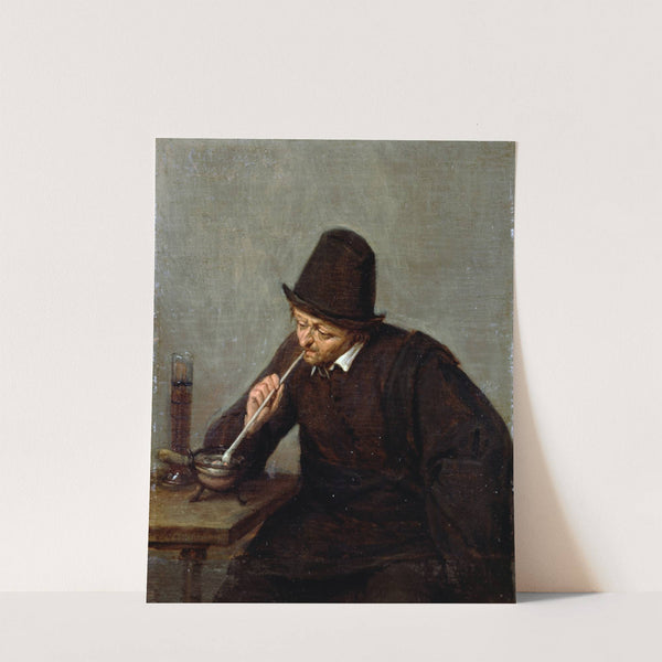 A Man Smoking by Adriaen van Ostade