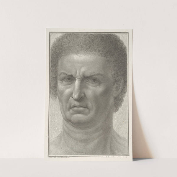 A Man’s Face (after Leonardo da Vinci) by Francesco Bartolozzi