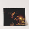 A Market Scene By Candlelight by Petrus van Schendel