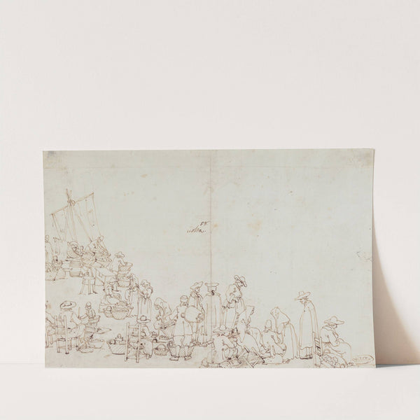 A Market Scene by Canaletto