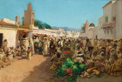 A Market Scene in Tlemcen, Algeria