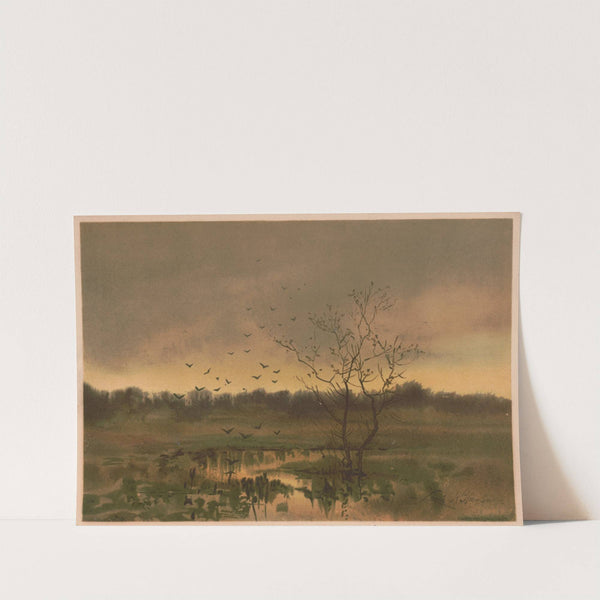 A marsh twilight (1887) by Louis Kinney Harlow