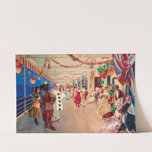 A Masked Ball on a Ship by Victor Gabriel Gilbert