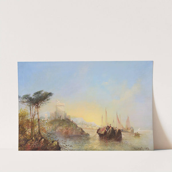 A Mediterranean Coastal Scene (1893) by Clifford Montague