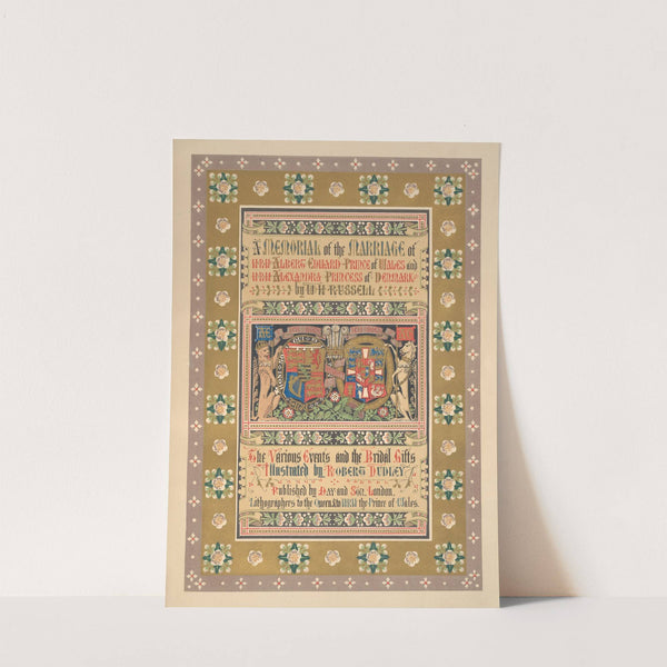 A Memorial of the Marriage of H.R.H. Albert Edward Prince of Wales and H.R.H. Alexandra, Princess of Denmark (1863) by Robert Charles Dudley