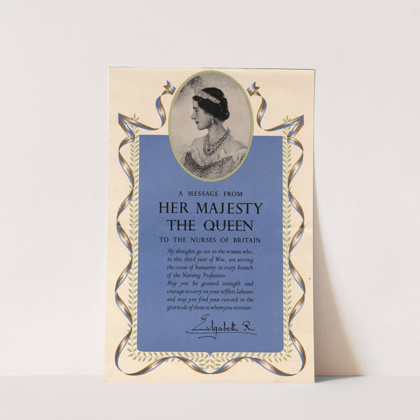 A Message from Her Majesty the Queen to the Nurses of Britain by Anonymous