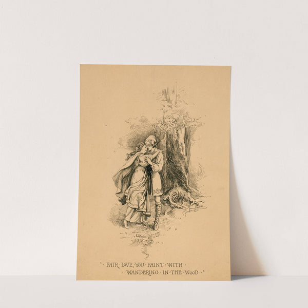 A Midsummer night’s dream; Fair love you faint with wandering in the wood (1901) by Fanny Railton