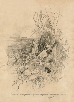 A Midsummer night’s dream; Sing me now asleep then to your offices and let me rest (1901)