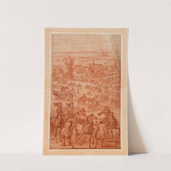 A Military Camp, Study for the Painting ‘The Arrival of Louis XIV before Mäestricht, 1673’ by Adam Frans van der Meulen
