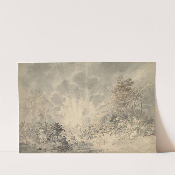A Military Convoy Surprised by an Explosion by Dirk Langendijk