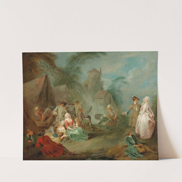 A Military Encampment by Jean-Baptiste Pater