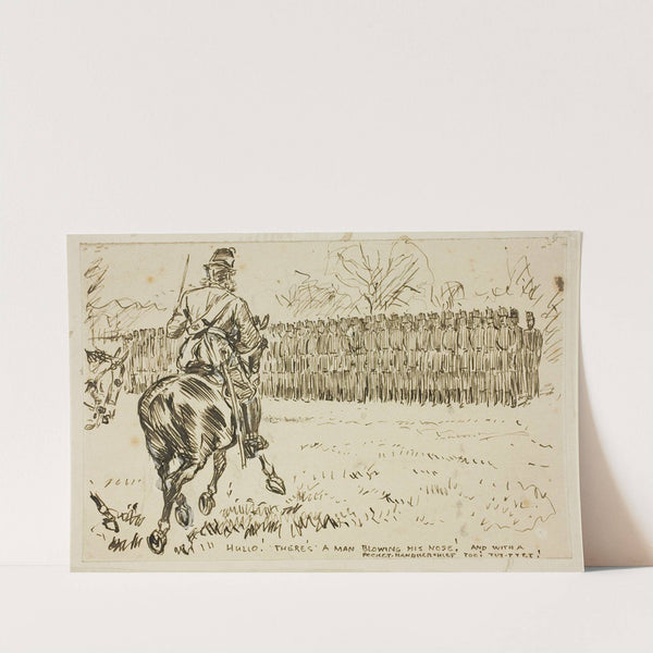 A Military Inspection (1870-91) by Charles Samuel Keene