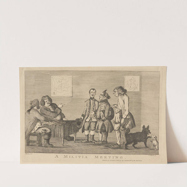 A militia meeting. (1773) by Henry William Bunbury