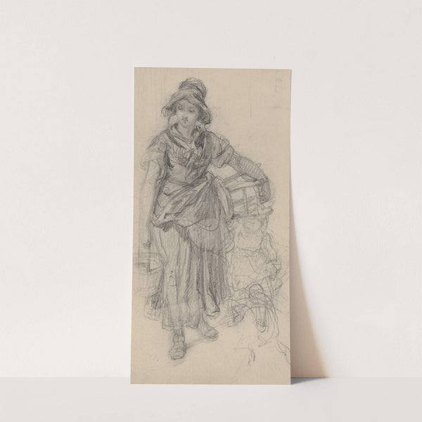 A milkmaid. by Felix Octavius Carr Darley