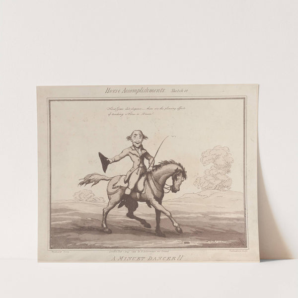 A Minuet Dancer !! (1799) by Thomas Rowlandson