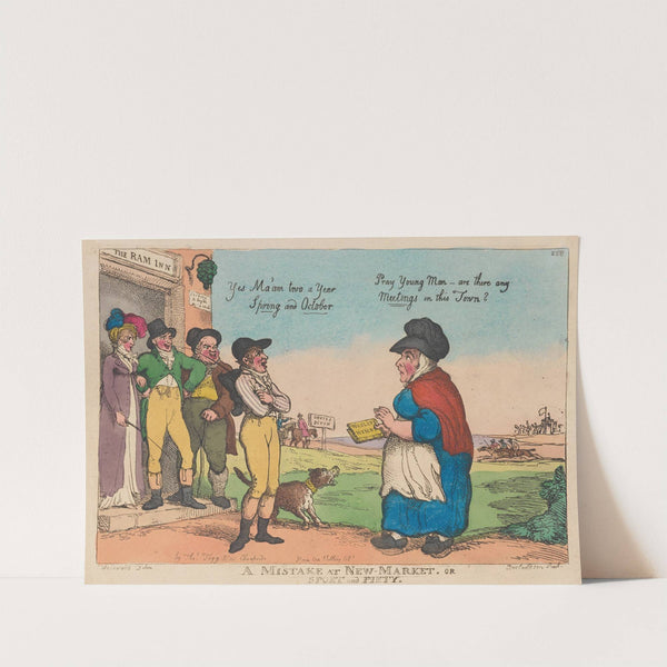 A mistake at New Market. Or sport and piety by Thomas Rowlandson