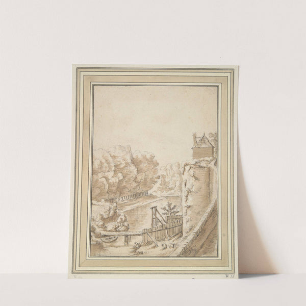 A Moat near a Castle by Herman Saftleven