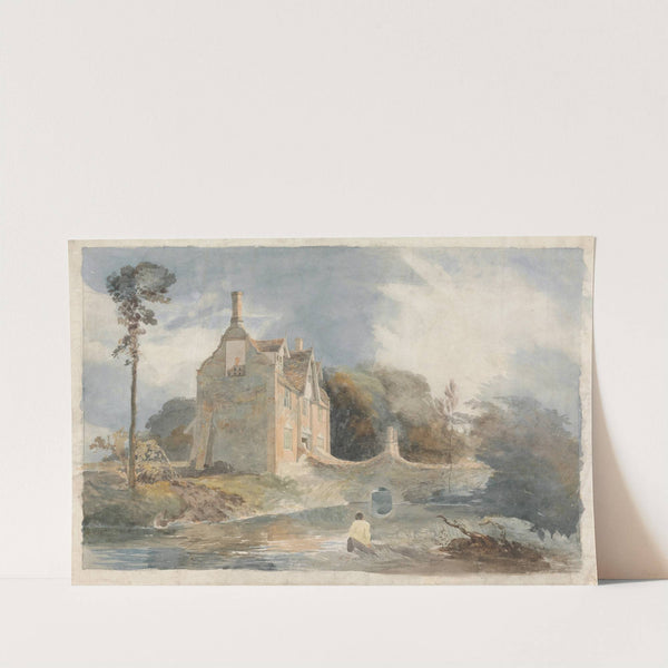 A Moated House by Cornelius Varley