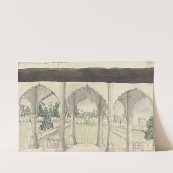 A Mogul Garden in Aurangabad by Gangaram Chintaman Tambat