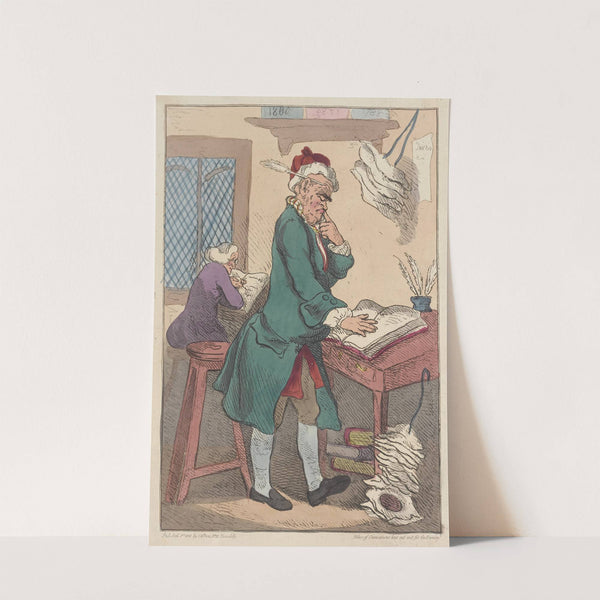 A money scrivener (1801) by Thomas Rowlandson