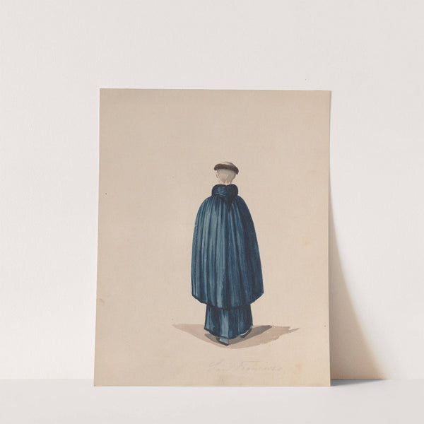 A monk from the order of St Francis viewed from behind by Francisco Fierro