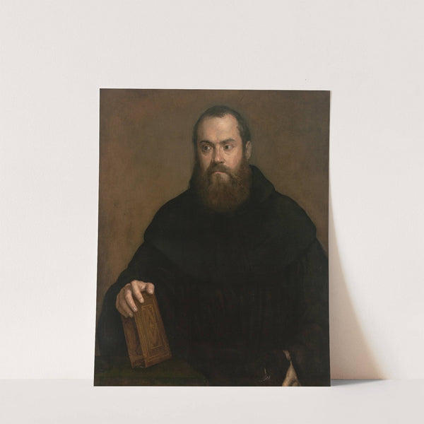 A monk with a book by Titian