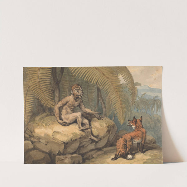 A Monkey and a Fox by Samuel Howitt