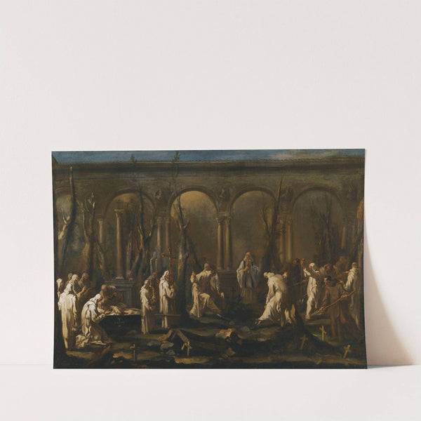 A Monk’s Burial by Alessandro Magnasco