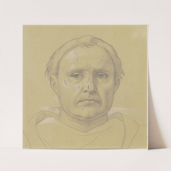 A monk’s head (1860) by Eduard von Steinle