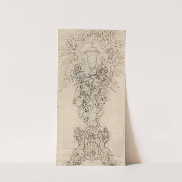 A Monstrance with Two Angels Supporting a Chalice by Giovanni Battista Foggini