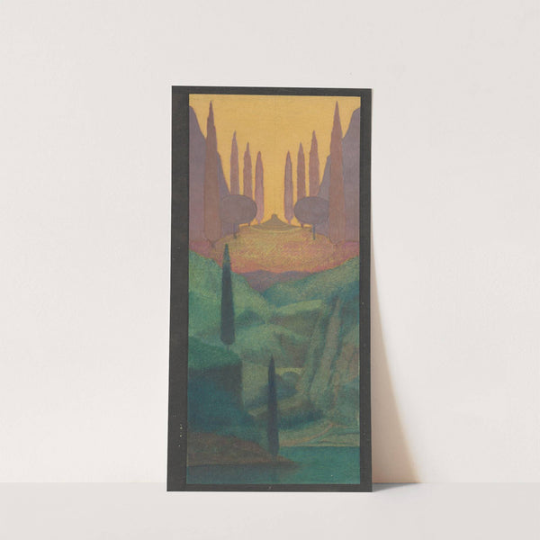 A Monument in a Mountainous Landscape by Herbert Crowley